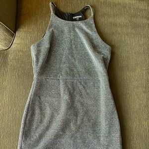 Express silver dress